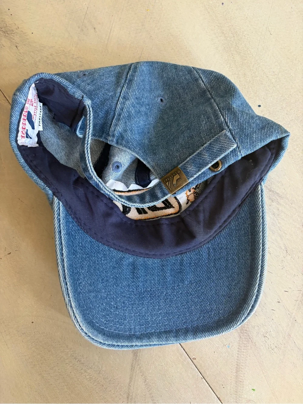 Vintage BIC Lighters Denim Hat Strapback Embroidered Toppers Baseball Cap Hat